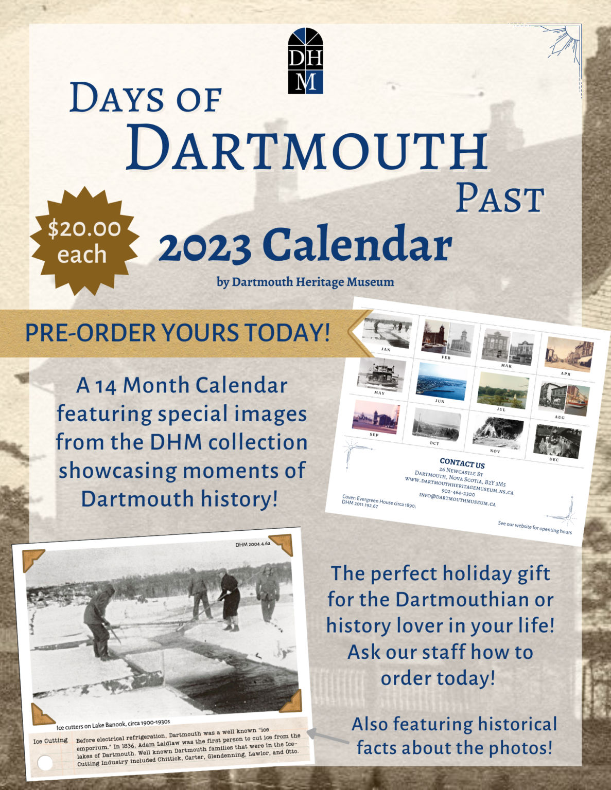 Dartmouth Heritage Museum | 2023 Historic Dartmouth Calendar