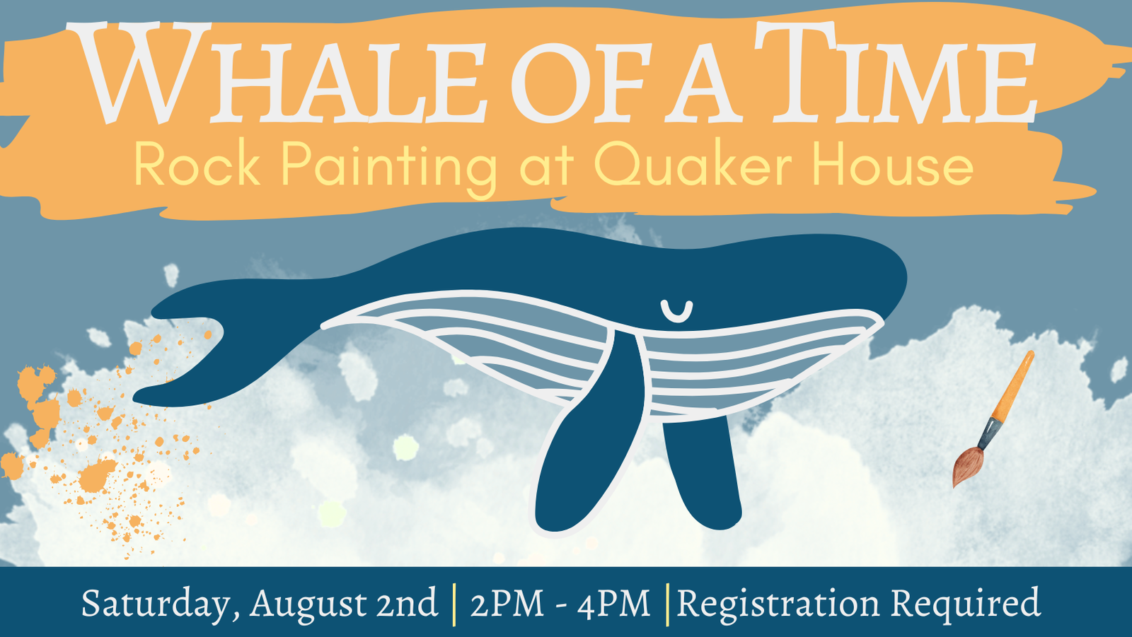 Whale of a Time - Rock Painting Activity at Quaker House - Saturday, August 2nd 2:00pm