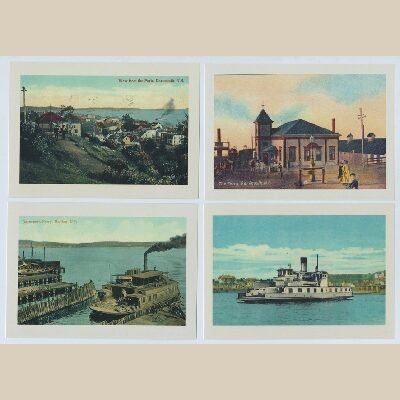 Dartmouth Ferry postcards - set of 4