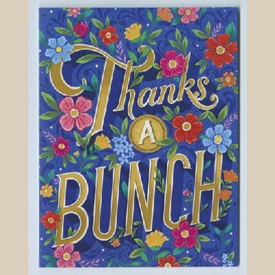 Thanks a Bunch greeting card